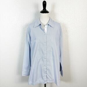Anthropologie Light Blue Button-Down Shirt